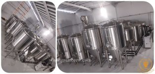 1800L brewing system finished installation in St. Martin