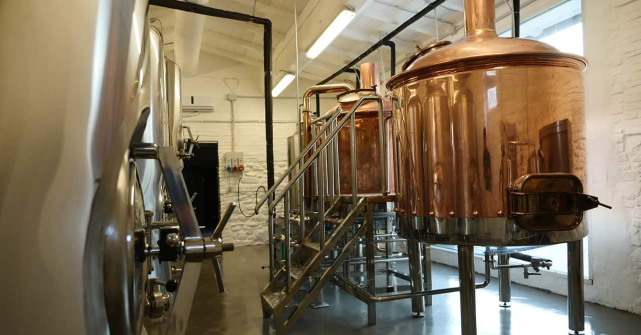 Tiantai 1000L Brewery Project in Italy---Combination of Red Copper and Stainless Steel