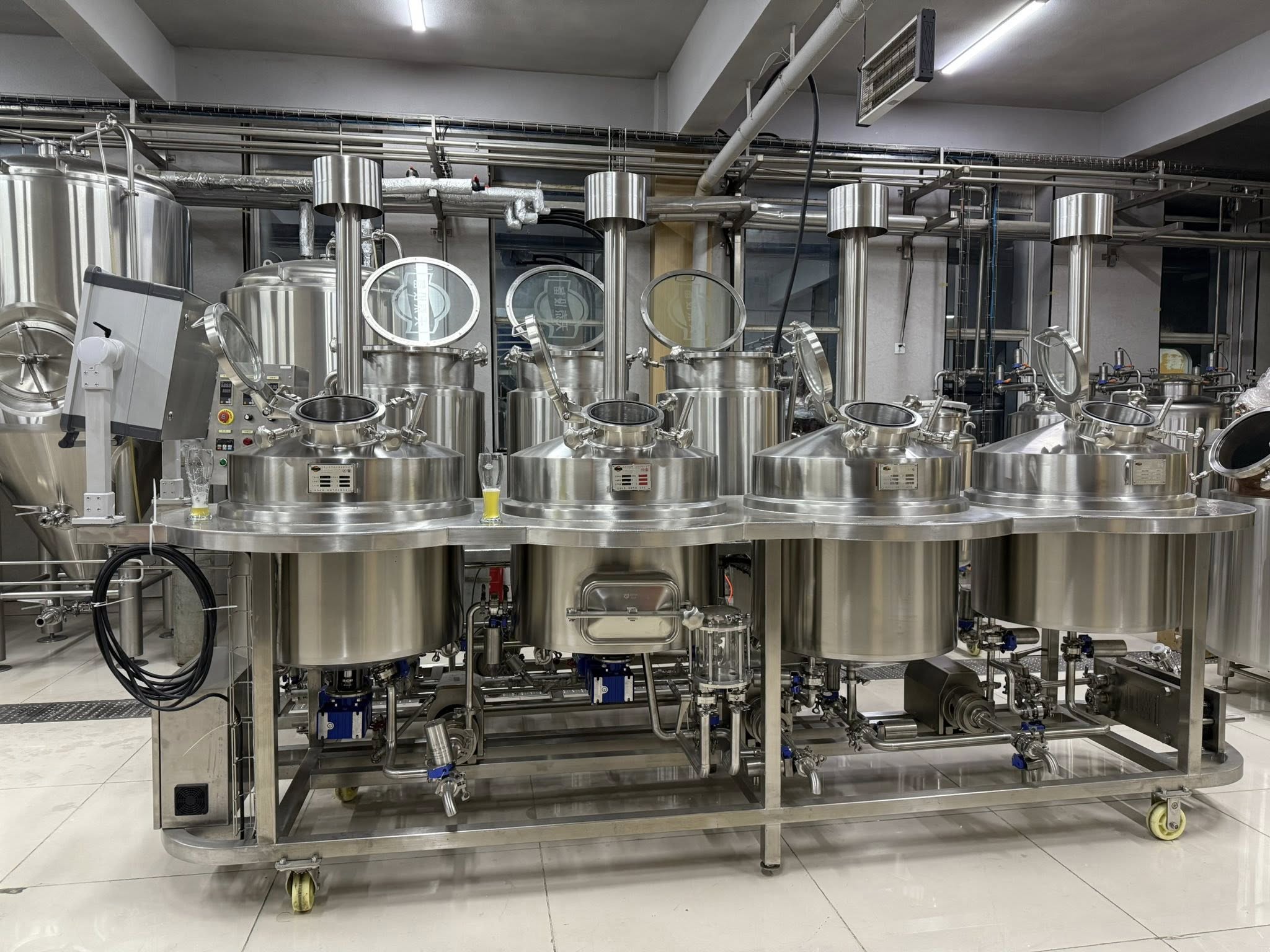 Professional 100L Four-Vessel Pilot Brewing System