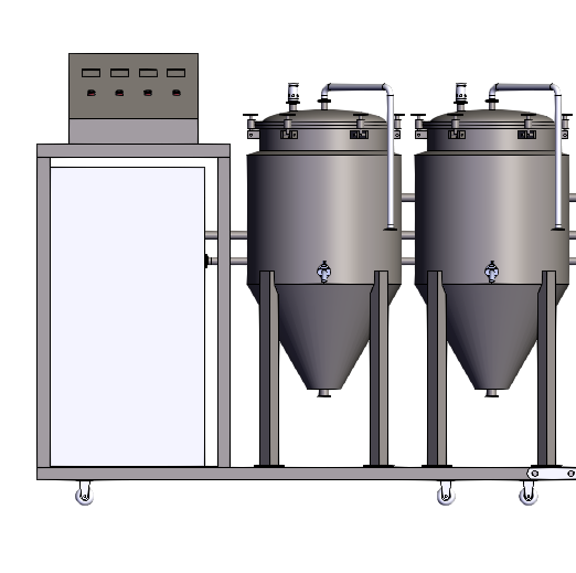 Équipement de brassage de bière pilote 100L3