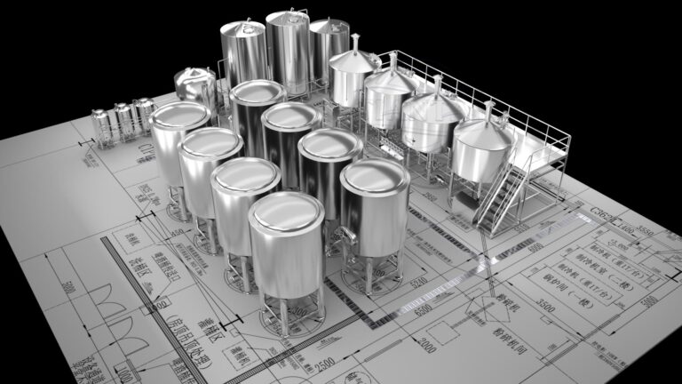 Équipement de brasserie industrielle de 90 000 hl/an - Le système à 5 cuves à haute fréquence pour un rendement maximal