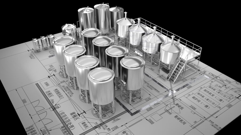 Equipo de cervecería comercial de 75.000 hl anuales de eficacia probada: la popular solución llave en mano para lotes de 2,5 KL
