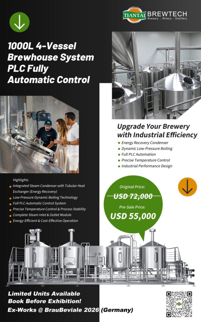 1000L 4 Vessel Brewhouse