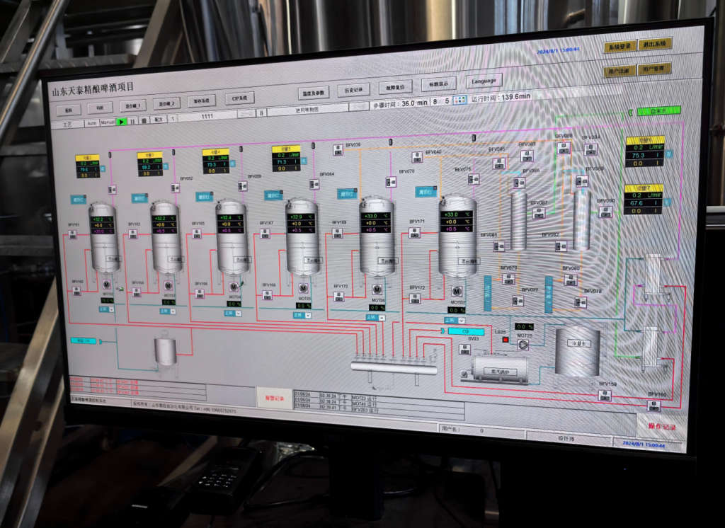 Automatic brewery equipment